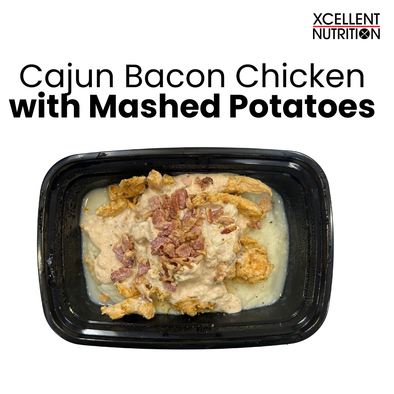 Cajun Bacon Chicken with Mashed Potatoes