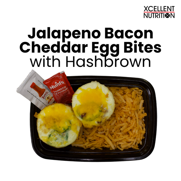 Jalapeno Bacon Cheddar Egg Bites with Hashbrown