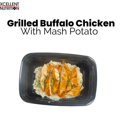 Grilled Buffalo Chicken with Mash Potatoes